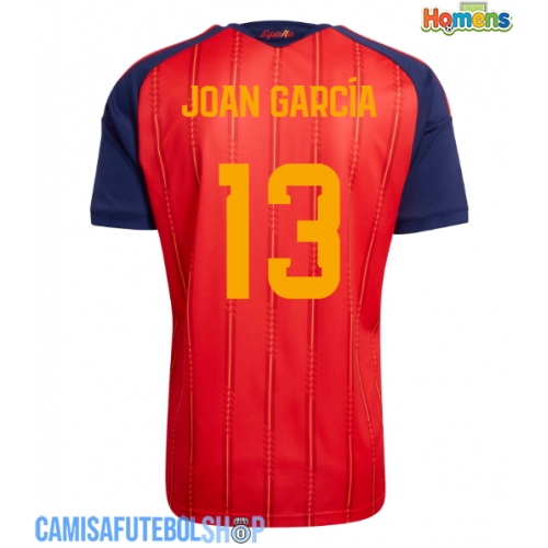 Camisa de time de futebol Espanha Joan Garcia #13 Replicas 1º Equipamento Mundo 2026 Manga Curta